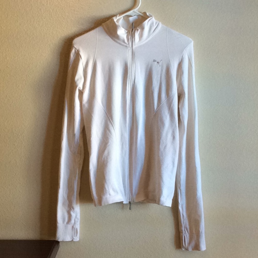 Puma athletic jacket white